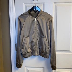 Satin bomber jacket